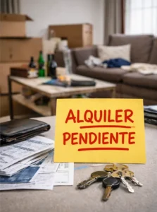 Piso con inquilinos que no han pagado el alquiler